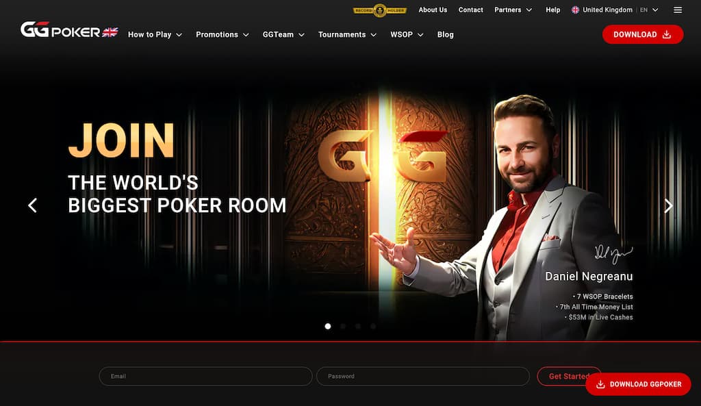 GGPoker front page